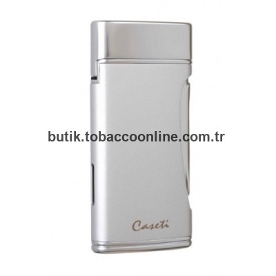 Caseti 2 Torch Pürmüz Gümüş Puro Çakmağı