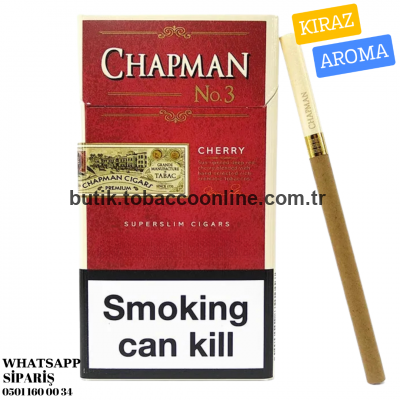 Chapman Cherry Tatlı Süper Slim Kiraz Aromalı Sigara 1 Paket Chapman Cherry Tatlı Süper Slim Kiraz Aromalı Sigara 1 Paket
