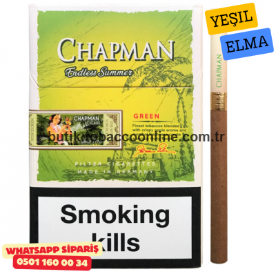 Chapman Endless Summer Green Slim Yeşil Elma Aromalı Sigara x10 Paket