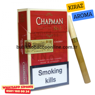 Chapman Cherry Tatlı Kiraz Aromalı Sigara x10 Paket Chapman Cherry Tatlı Kiraz Aromalı Sigara x10 Paket