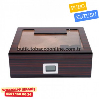 Kahverengi Sedir Humidor Puro Seti