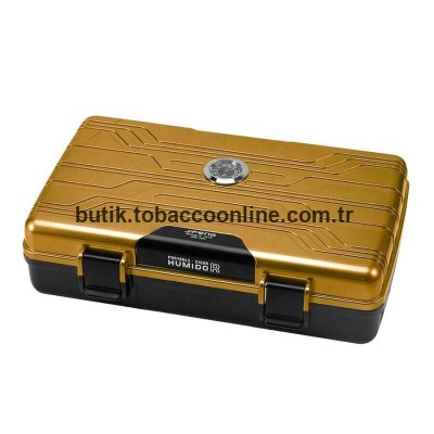 Seyahat Tipi Gold-Siyah Humidor Puro Kutusu
