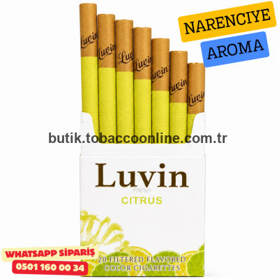 Luvin Fresh Cıtrus - Narenciye Aromalı Sigara x10 Paket Luvin Fresh Cıtrus - Narenciye Aromalı Sigara x10 Paket