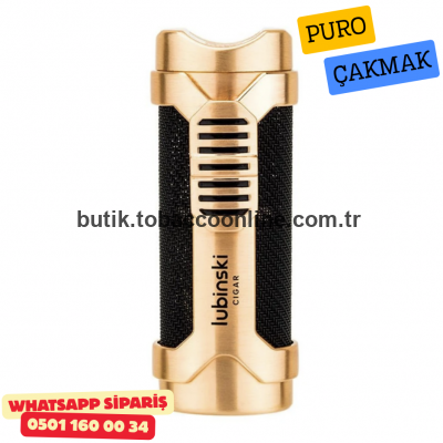 Lubinski 1li Torch Gold Metal Puro Çakmağı