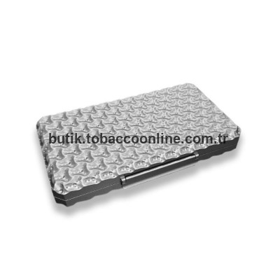 Guevara Stone Aluminyum Sedir Puro Taşıma Çantası Silver 5li
