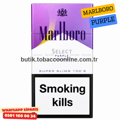 Marlboro Select Purple Less Smell İthal Süper Slim Sigara x10 Paket