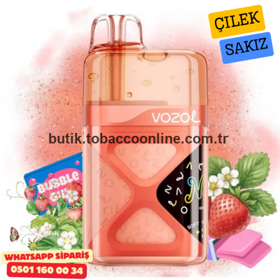 Vozol Neon 60000 PUFF Strawberry Gum – Çilek & Sakız