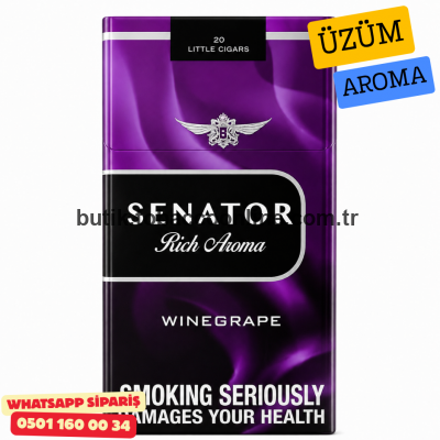 Senator Rich Aroma Wıne Grape İthal Sigara 1 Paket Senator Rich Aroma Wıne Grape İthal Sigara 1 Paket