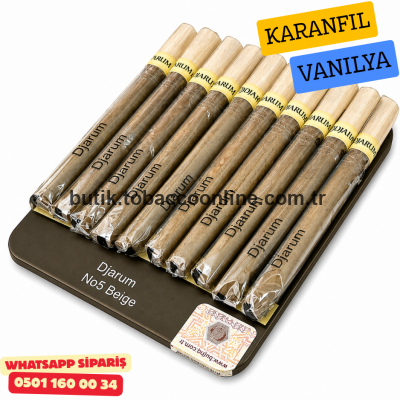 Djarum No.5 Beige Karanfil & Vanilya Aromalı Sigarillo 1 Paket Djarum No.5 Beige Karanfil & Vanilya Aromalı Sigarillo 1 Paket