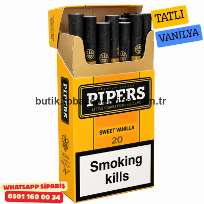 Pipers Sweet Vanılla Sigara - 1 Paket Pipers Sweet Vanılla Sigara - 1 Paket