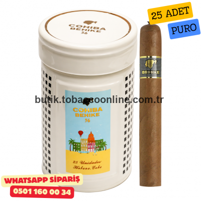 Cohiba Behike BHK 56 - Seramik Kavanoz - 25 Puro Dahil