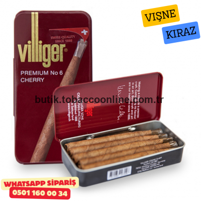 Villiger Premıum No6 Cherry Sigarillo 10'lu Adet Villiger Premıum No6 Cherry Sigarillo 10'lu Adet