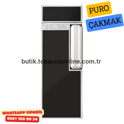 Colibri Siyah/Krom Continental Yumuşak Alevli Puro Çakmağı