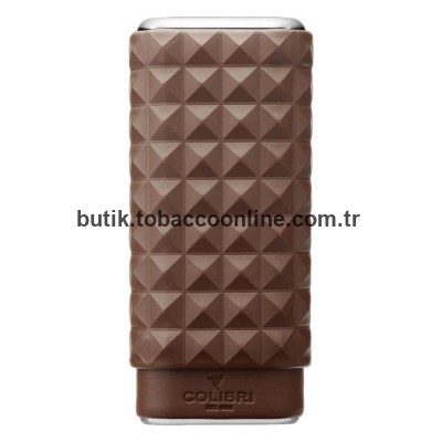 Colibri Quasar Deri Puro Kılıfı 3lü Kahve/Krom (60Ring)