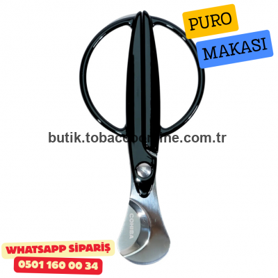 Cohiba Puro Makası (Kesici) – Siyah Metal Cohiba Puro Makası (Kesici) – Siyah Metal