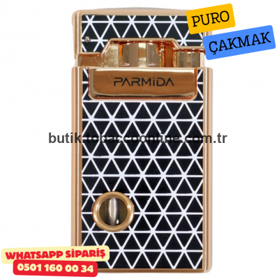 Parmida Gold Desenli Puro Çakmak (Pencereli – Tek Torch) Parmida Gold Desenli Puro Çakmak (Pencereli – Tek Torch)