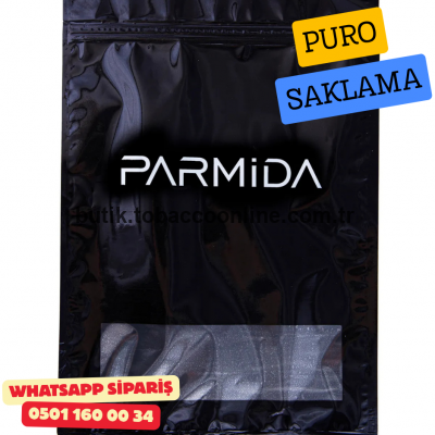 Parmida Siyah Nemlendiricili Kilitli Puro Saklama Poşeti