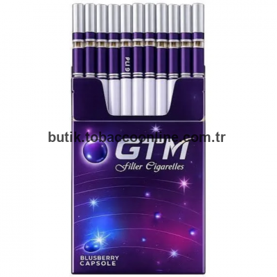 GTM Blueberry Capsule Sigara (Yaban Mersini Aroma) 1 Paket
