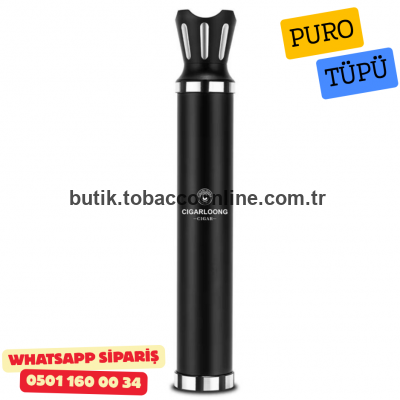 Cigarloong Metal Puro Kılıfı Delicili Sehpalı Tekli Siyah 60 Ring Cigarloong Metal Puro Kılıfı Delicili Sehpalı Tekli Siyah 60 Ring