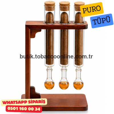 Demlendirici ve Aromalandırıcı Puro Tüpü 3’lü Set Demlendirici ve Aromalandırıcı Puro Tüpü 3’lü Set
