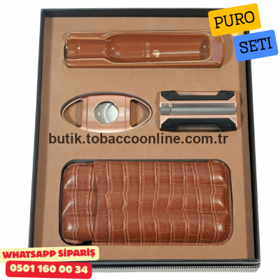 Cohiba Dörtlü Bakır Puro Seti