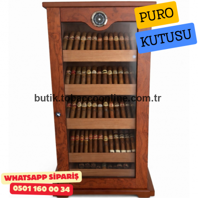 Angelo 4 Katlı Puro Dolabı (Humidor) – 150 Puro Kapasiteli
